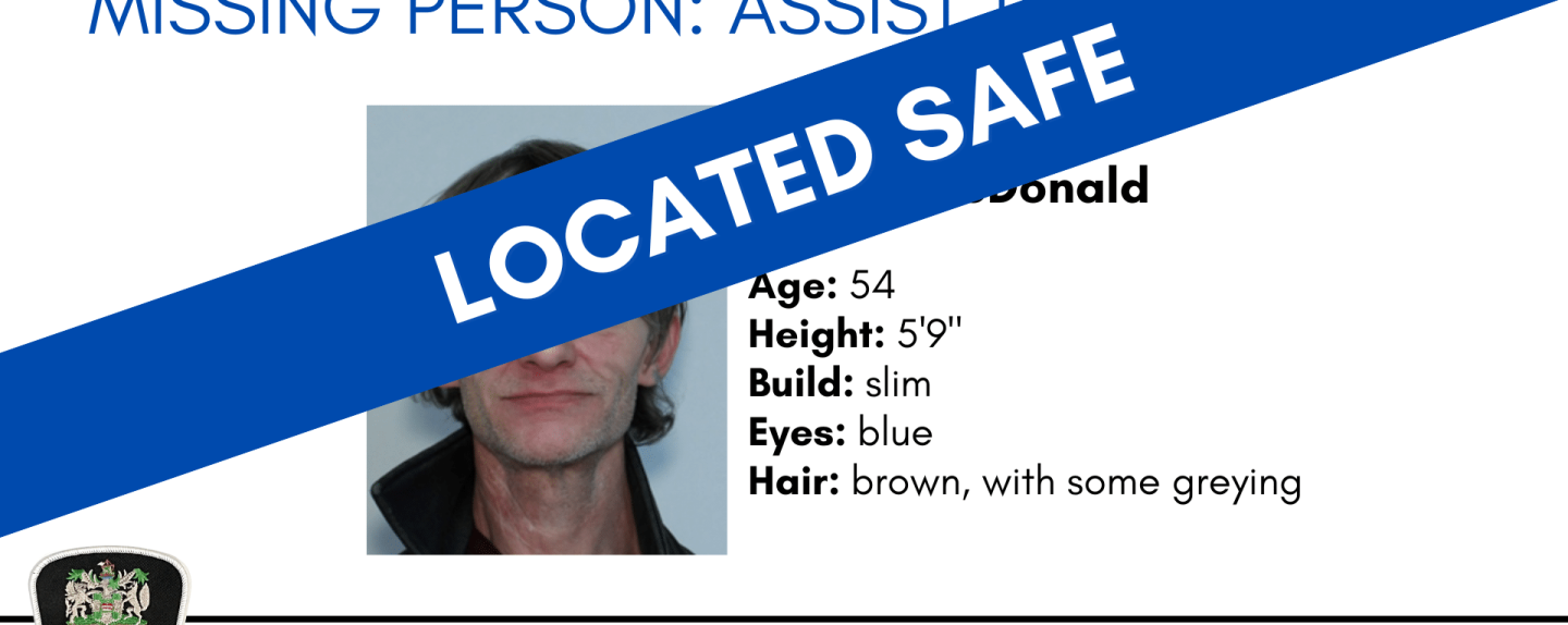 Missing Person – LOCATED SAFE